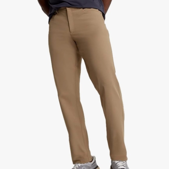 VRST Adult Mens Limitless 5 Pocket Athletic Golf Pant Warm Stone-